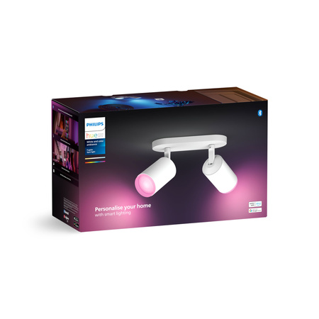 LED reflektorové stropné svietidlo 8,4 W 800 lm IP20 biele a farebné RGB + TW White Smart SMART Zigbee Bluetooth Fugato Philips HUE