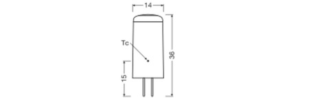 LED žiarovka GY6.35 2,2W = 28W 300lm 2700K teplá biela 12V 320° LED PIN Osram