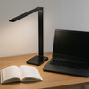 Stolová nastaviteľná stolová lampa LED 7W 420lm 2700/4000/4500/5000/6000K CCT Nabíjateľné školské nočné svetlo USB Stmievateľné vypínač čierny Ingrid Masterled