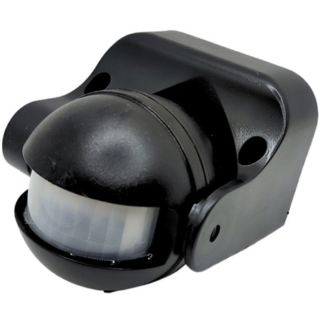 PIR senzor pohybu a súmraku IP44 povrchová montáž čierny 12m 180° CP Ecolight