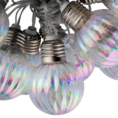 Solárna záhrada Girland 20x LED svetelná reťaz Dekoratívne gule 5,8 m