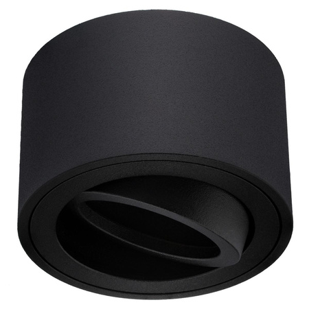 Povrchová montáž HALOGEN TUBE Spot Moving Round Black 50mm + LED vložka 7W 4000K AMAT-S LUMILED