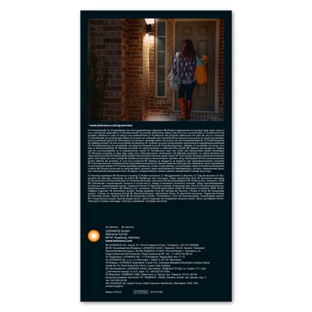 LED GU10 IP44 Endura Ledvance Grey Vonkajšie záhradné nástenné svietidlo