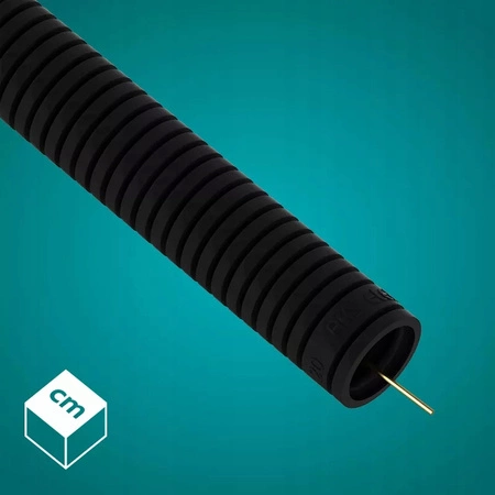 RKGS 20mm 750N vlnitá rúra s pilotom na ochranu káblov 50m čierna AKS ZIELONKA