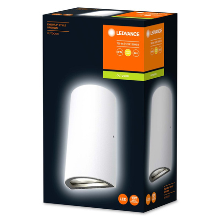 Vonkajšia záhradná lampa LED fasádna nástenná lampa 12W 700lm 3000K IP44 Endura Ledvance White