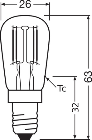 LED žiarovka Edison E14 1,3W = 10W 110lm 2700K teplá biela 300° Ledvance