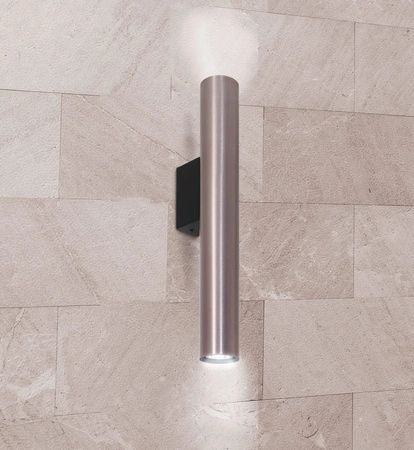 Nástenné svietidlo Vonkajšie fasádne svietidlo 2 x GU10 Sivá LUNGOMARE Sanico Goldlux