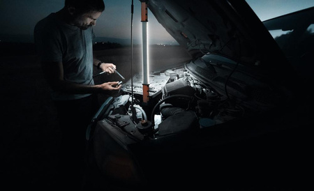 LED reflektor Prenosná batériová dielenská lampa 10W 1250lm 4000K 5V reflektor Halogénová tuba Pracovné svetlo Ledvance