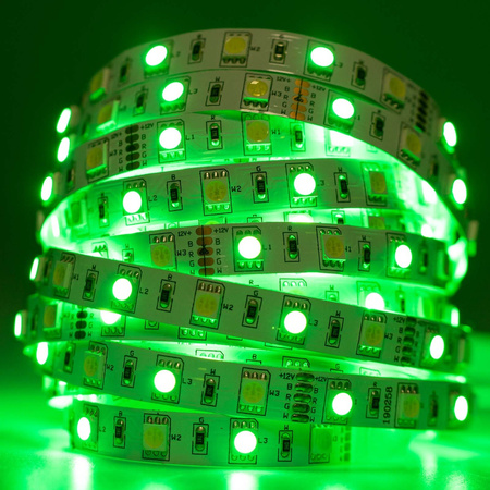LED pásik 12V 72W 300LED 5050 RGB + studená biela 10mm 5m