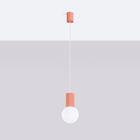 Závesná lampa Závesná lampa G9 okrúhla oranžová moderná matná Halo Sollux