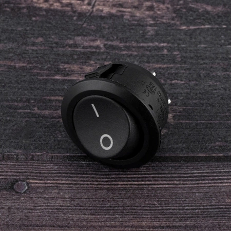Nábytkový kolískový spínač ON/OFF čierny