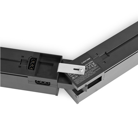 Modulárna povrchová panelová lampa LED 24W 2400lm 5000K, studená biela Black Videx