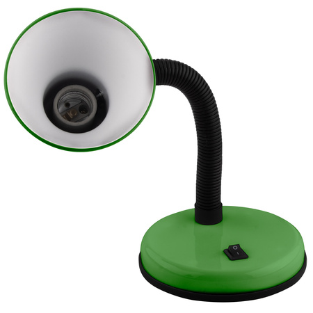 Nastaviteľná stolová lampa SARA Školské nočné svetlo E27 Zelená LUMILED