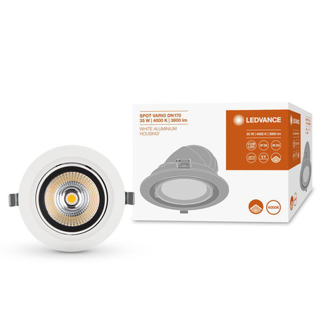 LED stropné zapustené bodové svietidlo 35W 3550lm 4000K, neutrálna biela Vario Ledvance Spot