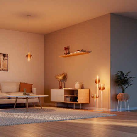 Dekoratívna LED žiarovka E27 4W = 12W 120lm 1800K teplá biela 320° Amber Filament Dimmable Vintage 1906 Osram