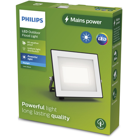 LED reflektor 30W 3200lm 5000K IP65 Black Lois Philips