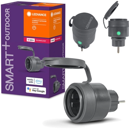 EU 230V 3680W 16A LEDVANCE SMART+ ZigBee inteligentná vonkajšia zásuvka