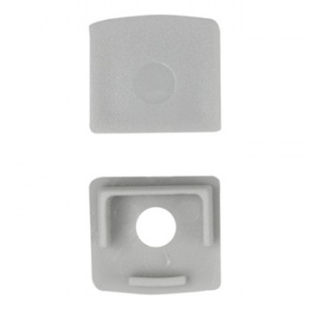 Hliníkový LED profil pre sadrokartónové dosky REGIPS dlaždice pod dlaždice eloxované 1 m s mliečnym tienidlom pre LED pásy + koncovky série GN Ecolight