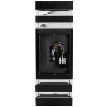 Záhradné nástenné svietidlo zhora nadol GU10 Black PROTEA LUMILED