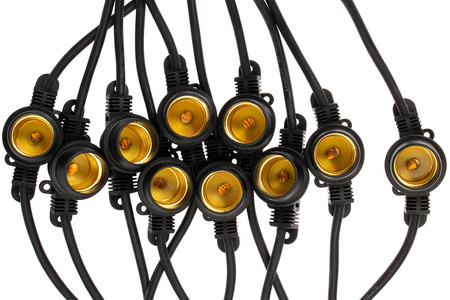 Záhradná vonkajšia svetelná reťaz Girland 10m 10xE27 LED 1,3W Kobi