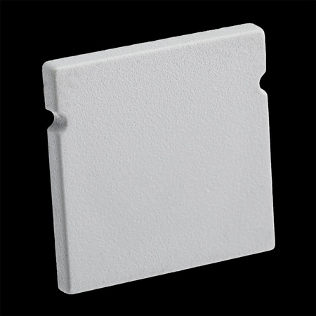 Krytka pre povrchovú montáž profilu KM38 z pevného sivého plastu