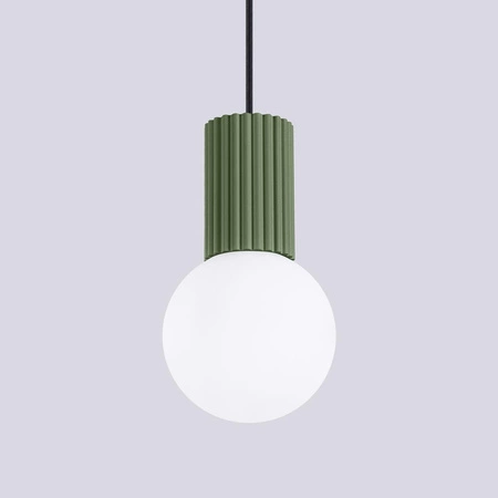 Závesná lampa Závesná lampa G9 Round Olive Modern Matte Halo Sollux