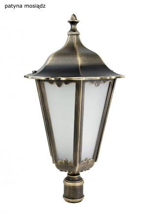 Záhradná lampa Vonkajšia stĺpová lampa E27 Retro Maxi K 5002/2 BD 45 120cm čierna Su-Ma