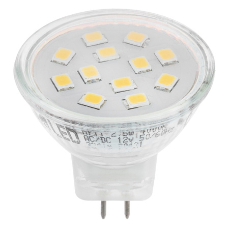 LED žiarovka GU5.3 reflektor MR11 2,5W = 20W 220lm 3000K teplá biela 120° 12V LUMILED