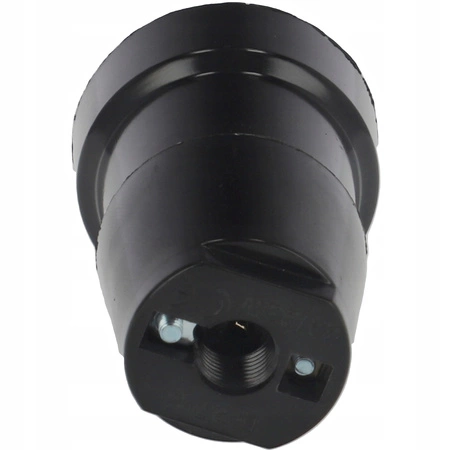 Bakelitová objímka žiarovky E27 čierna PAWBOL