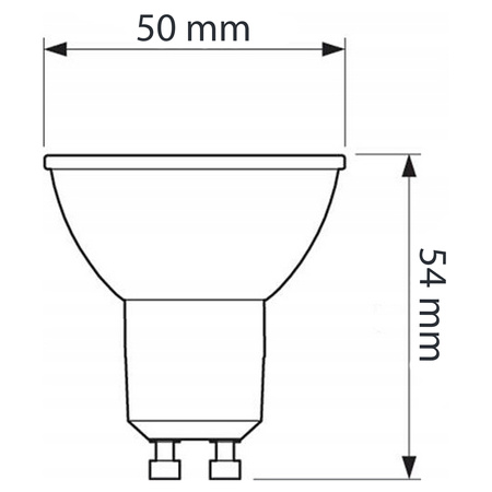 10x LED GU10 reflektor PAR16 8W = 80W 650lm 3000K teplý 36° stmívatelný LUMILED