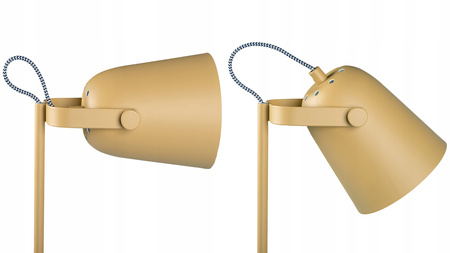 Stolná stolová lampa Školská kancelária Nočná regulovaná E27 Žltá Raibo Kanlux