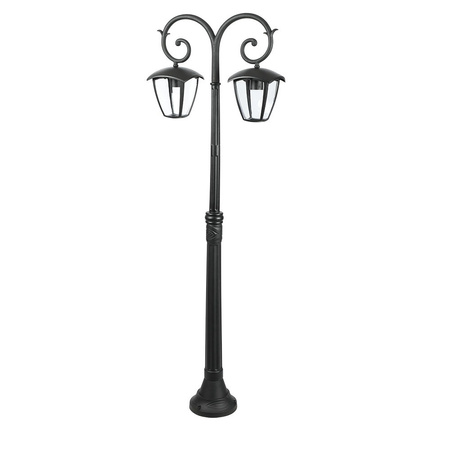 Záhradné svietidlo 2xE27 Tall 141CM Black VT-738 V-TAC