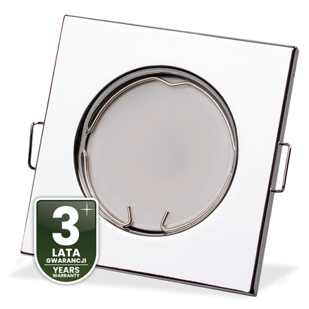 6x PAVO Chrómový plech Štvorcové svietidlo MR16 GU10 LUMILED