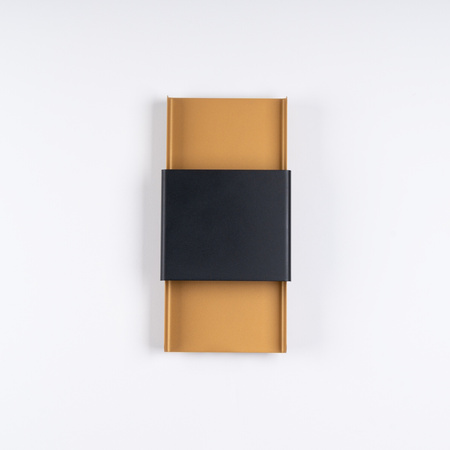 Nástenné svietidlo Nástenné svietidlo 2x G9 obdĺžnikové zlaté čierne moderné Durlin Sollux