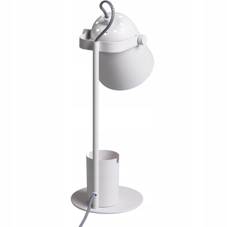 Stolná stolová lampa Školská kancelária Nočná lampa Nastaviteľná E27 Biela Raibo Kanlux