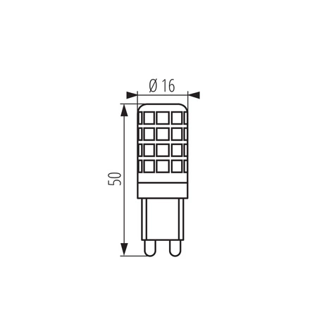 LED žiarovka G9 3,5W = 34W 360lm 3000K teplá biela ZUBI Kanlux