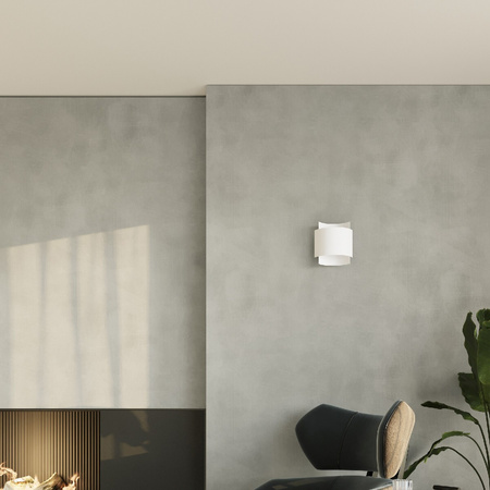 Nástenné svietidlo Nástenné svietidlo G9 Rectangular White Industrial Impact Sollux