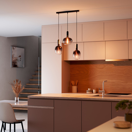 Dekoratívna žiarovka LED G220 Sphere E27 4,5W = 15W 150lm 1800K teplá biela 150° Smoked Vintage 1906 Osram