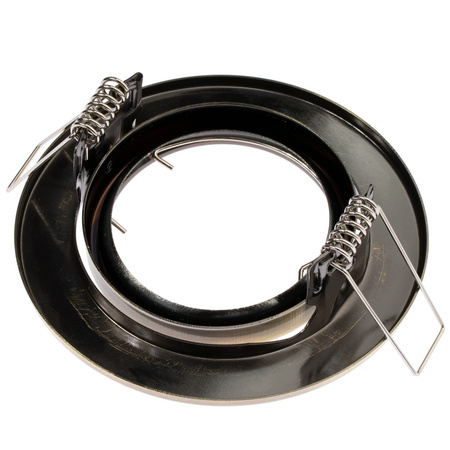 Svietidlo HALOGEN na zapustenú montáž Pohyblivé okrúhle svietidlo GU10 MR16 zo starého plechu