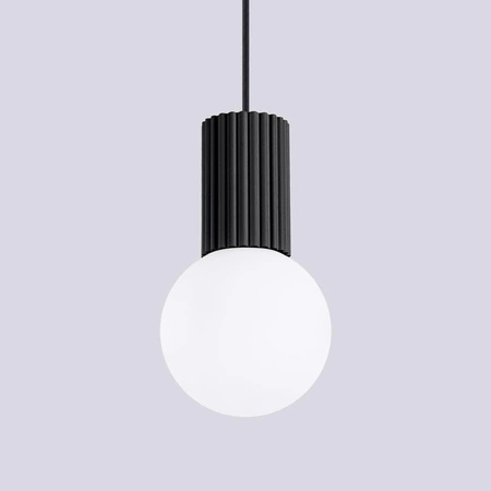 Závesné svietidlo Hanging G9 Round Black Modern Matte Halo Sollux
