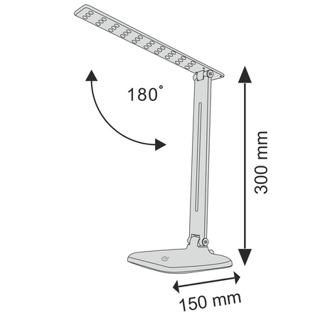 Stolná lampa 8W 790lm 4000K, neutrálna biela 120° biela Jowi Sanico Goldlux