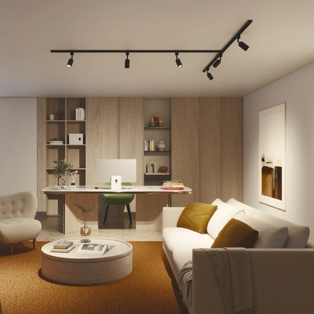 Konektor typu T Konektor pre prípojnice LED osvetlenia jednofázový čierny EasyLink Philips