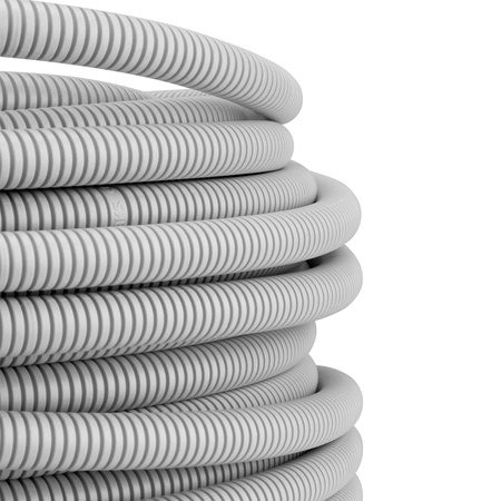 Vlnitá rúra RKGL 40mm 320N Peszel s pilotom na ochranu káblov 25m sivá AKS ZIELONKA