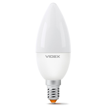 LED žiarovka E14 C37 sviečka 7W = 50W 630lm 3000K teplá biela 220° Videx