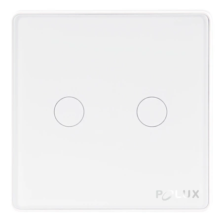 Dvojitý dotykový spínač s kondenzátorom biely Tuya Smart WiFI Sanico Goldlux