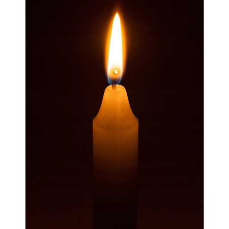 Stolová sviečka 6 ks Tradičná biela bez vône