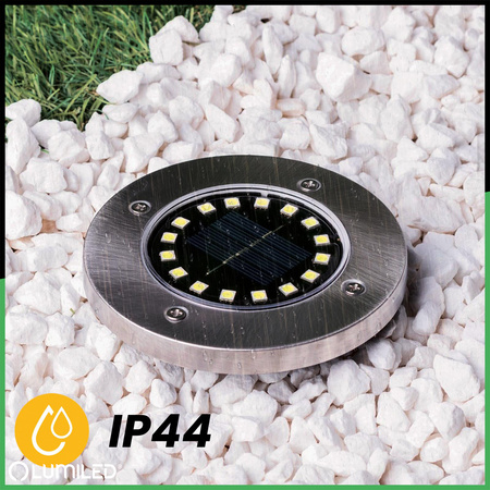 Sada 6x HELIS LED solárnych záhradných svietidiel s pohonom 4000K IP44 LUMILED