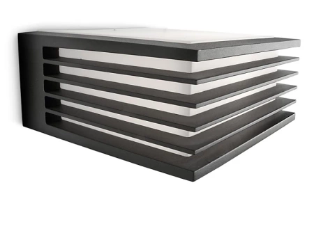 Záhradné nástenné svietidlo vonkajšie E27 IP44 antracitové tienidlá Philips