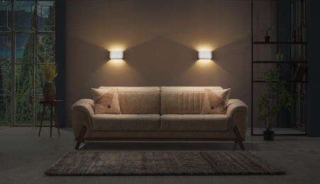 Dekoratívne nástenné svietidlo Nástenná povrchová montáž E27 Biela Dekor Ledvance