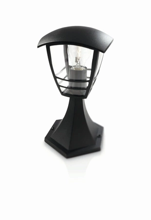 Vonkajšie záhradné svetlo 30cm LATARNIA E27 IP44 Black Creek Philips